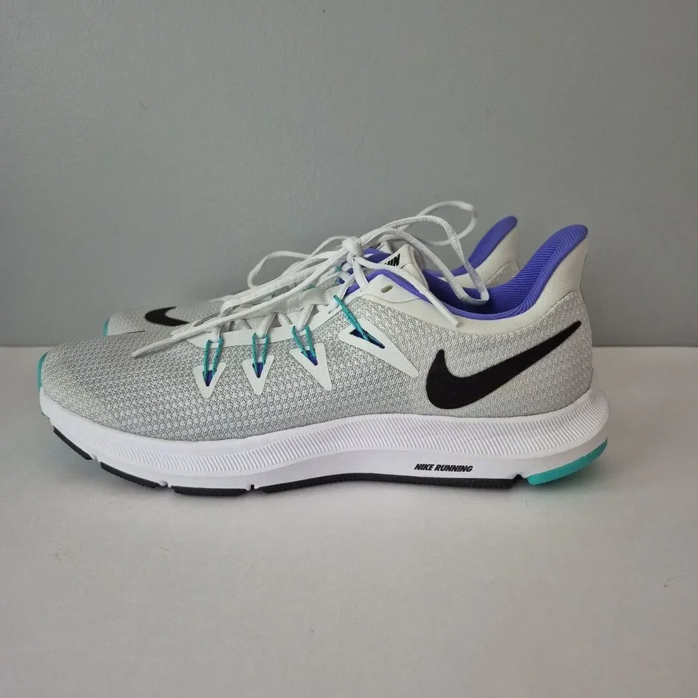Nike Quest Hyper Jade White Black Swoosh Running Tennis Shoes Womens 8.5